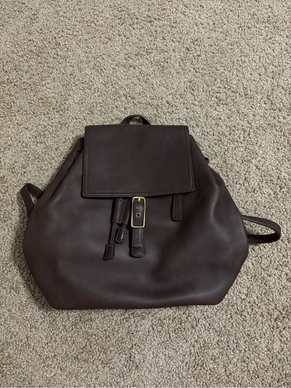Coach Classic Dark Brown Leather Backpack NoE13-9827